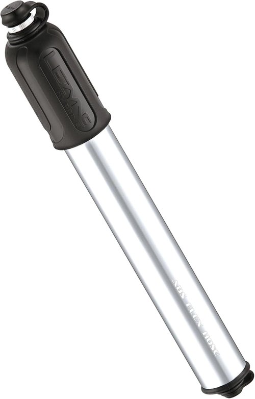 LEZYNE HV Bicycle Hand Pump, High Volume 90 PSI, Presta & Schrader Compatible, Compact Bike Pump