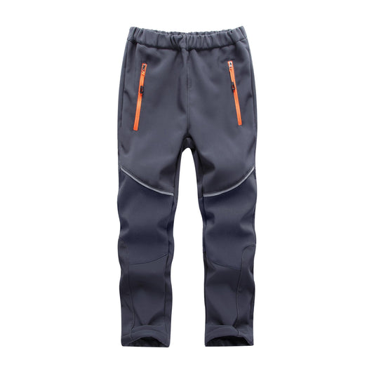 Toomett Kids Snow Ski Pants Hiking Boys Girls Outdoor Waterproof Windproof Fleece Warm softshell Snowboard Pants,1510,Gray,11-13 Years