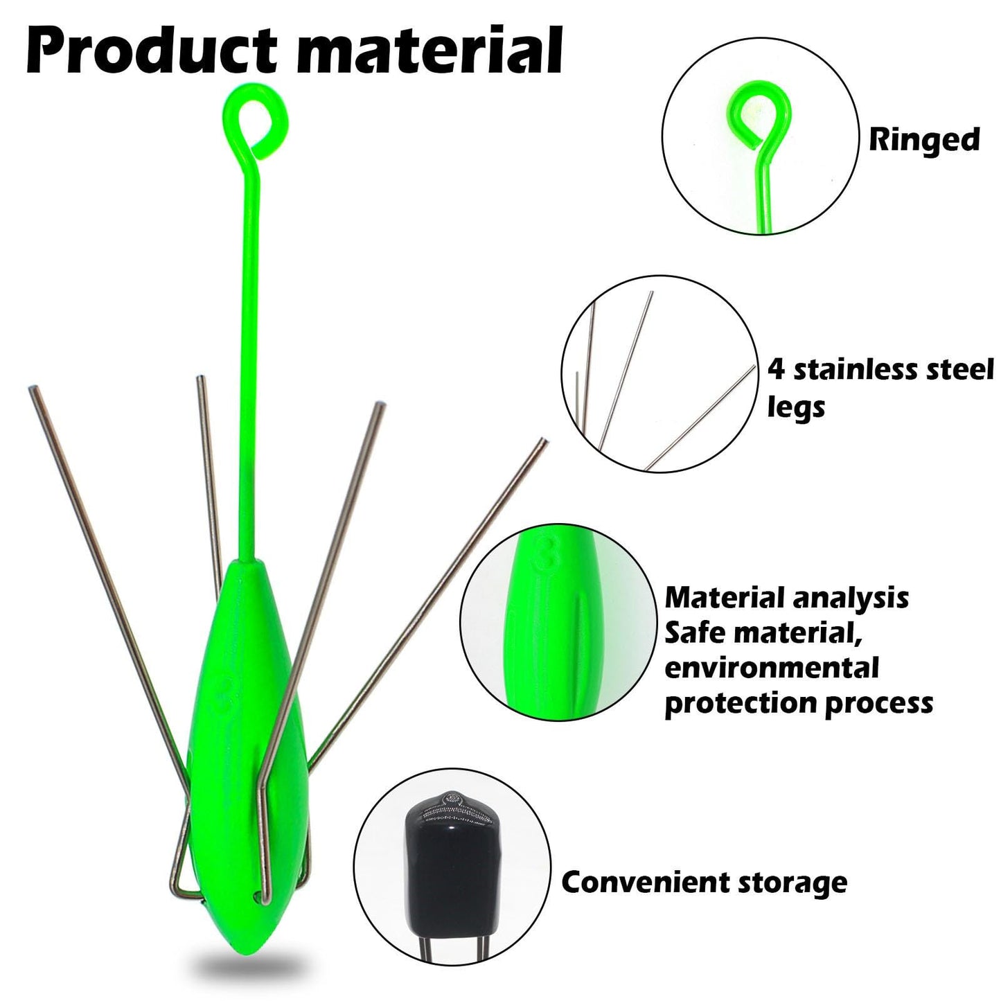 Aollerfilery 5 PCS Sputnik Sinker Fishing Weights - Heavy-Duty Long Tail Spider Sinkers for Saltwater Surf Casting, Catfishing, and Beach Adventures in Ocean Sea Sand (5,Ounces)