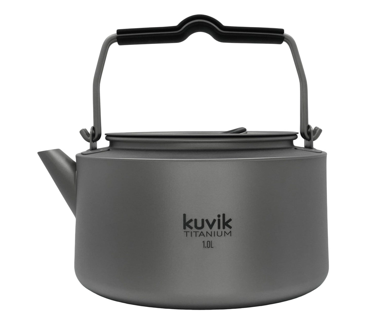Kuvik Titanium Kettle 1.0L (33.8 oz) - Ultralight and Compact Kettle for Backpacking, Camping, and Home