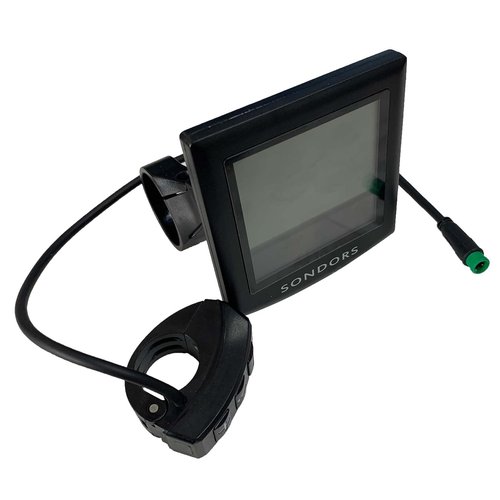 NULKOMMA Ebike LCD Display for 36V 48V Electric Bicycle Multi-Information LCD Screen Display Control Panel Waterproof 5 Pins Male Plug Display Meter Suitable for Center E-Bike Handlebar