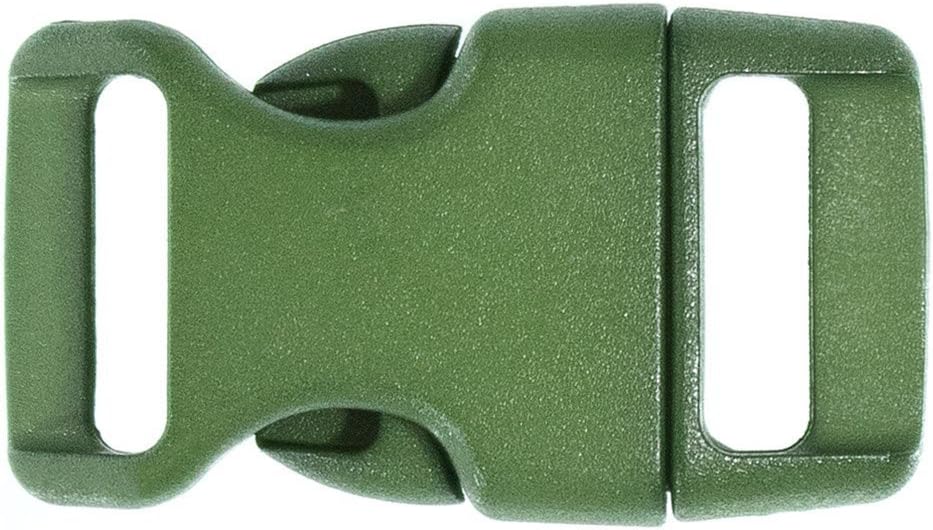 Paracord Planet 5/8 Inch Contoured Side Release Buckle (Black Cat, 10 Pack)