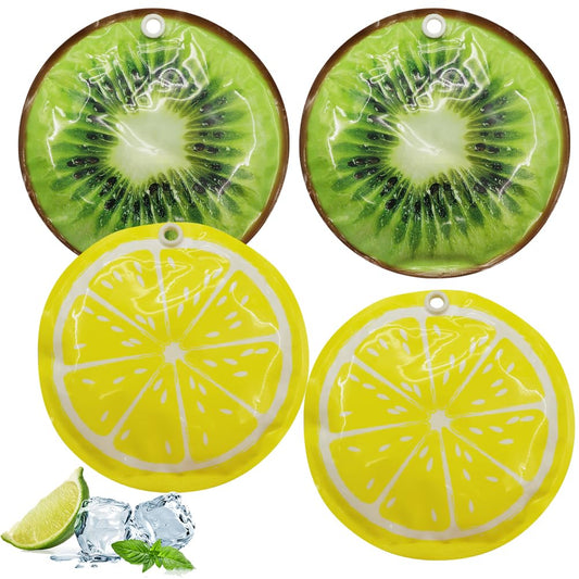 (4PCS) I Freezer Packs for Kids,Gel Ice PackReusable Hot and Cold Gel Ice Packs for Injuries, Ice Pack, Reusable Freezer Packs Long Lastingce Packs Cooler Lunchbox, Ice Pack for Camping,