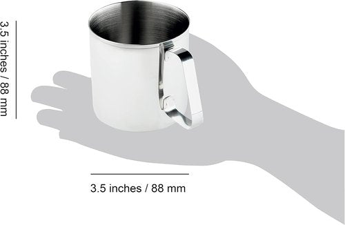 GSI Outdoors Ultra-Durable, Rustproof, Fireproof Glacier Stainless Steel 14 fl. oz. Cup for Backpacking and Camping