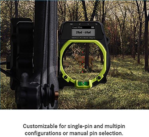 Garmin Xero A1 Bow Sight, 2" Auto-Ranging Digital Bow Sight, LED Pins for Unobstructed Views, Right-Handed