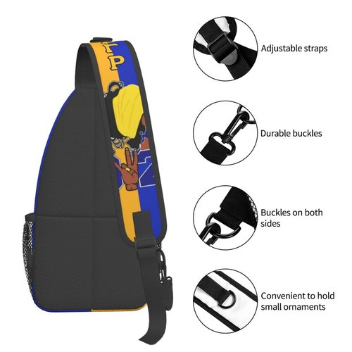 Sigma Gamma Sling Bag for Women Rho Sorority Gifts Lightweight Crossbody Daypack with Adjustable Chest Bag for Sports Travel, Hiking