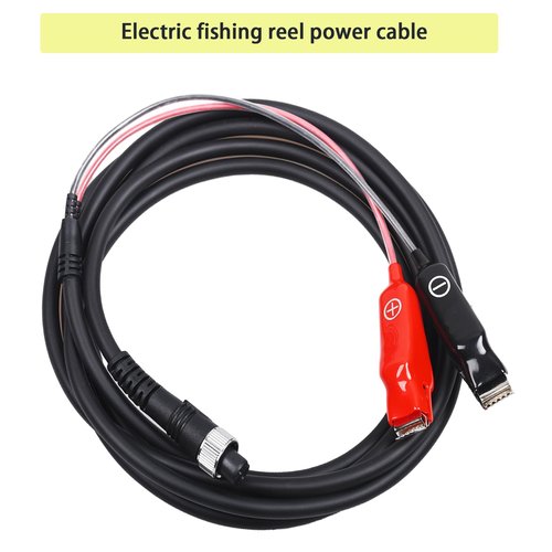 Yubunt Electric Fishing Reel Line, 9.84 Foot Electric Fishing LineReel Power Cord Compatible with Daiwa Tanacom 1000, Shimano, BeastMaster, Seaborg 500MJ, and ForceMaste.(9.84ft -2Pcs)