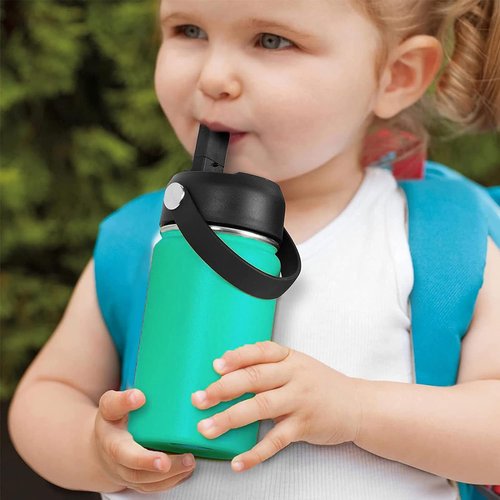 Straw Lid for Hydroflask Wide Mouth, hydroflask lids with straw 12 18 20 32 40 64 oz, Replacement Cap for Hydroflask, Top Sport Water Bottle Accessoriess