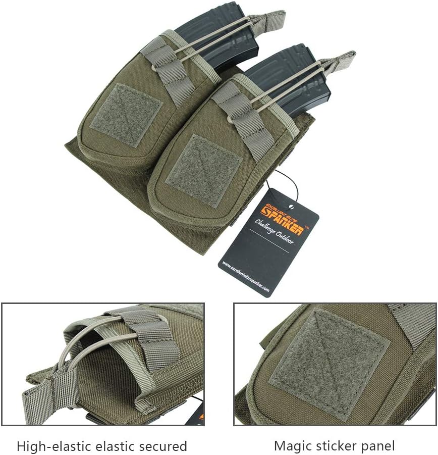 EXCELLENT ELITE SPANKER Single/Double/Triple Open Top Molle Mag Pouch AK Magazine Pouch for AK47 AK74 AR-15 Pmags Magazine