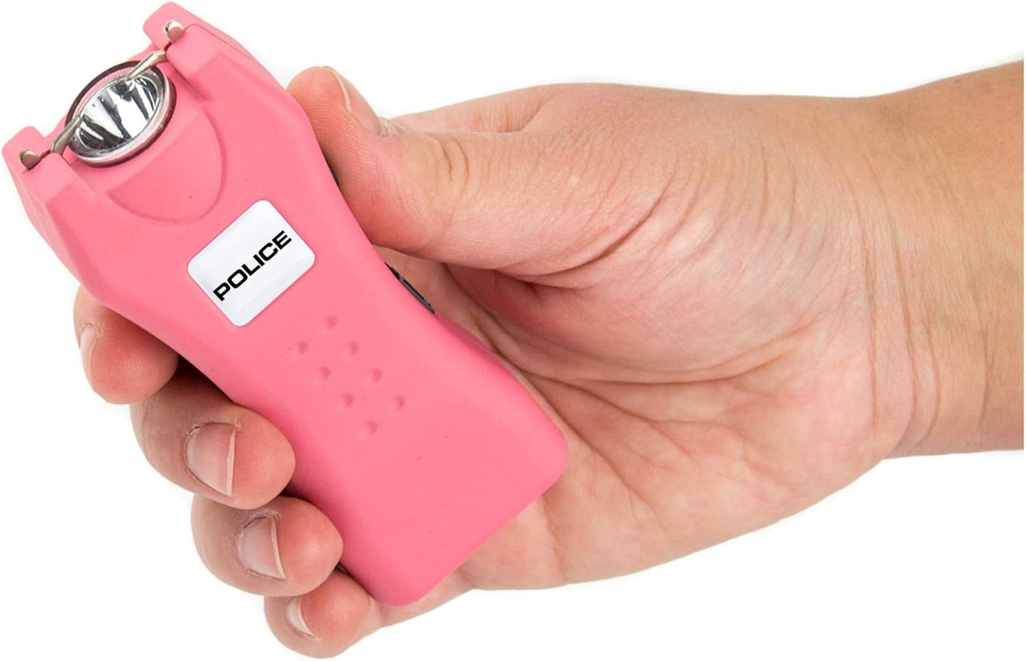 Police Stun Gun for Self Defense 618 – High Voltage Mini Rechargeable with LED Flashlight, Compact & Heavy Duty – Personal Security for Women - Pink