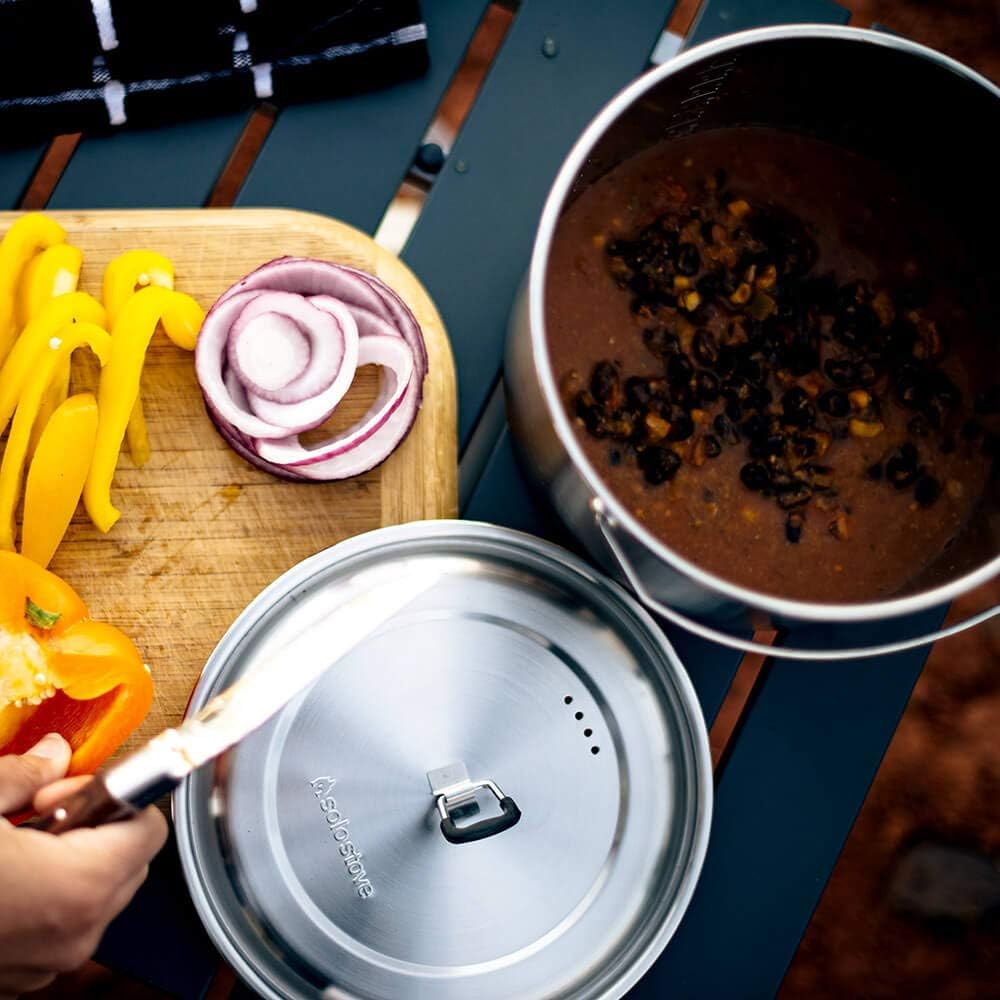 Solo Stove 2 Pot Set: Stainless Steel Companion Pot Set for Solo Stove Campfire. Great for Backpacking, Camping, Survival