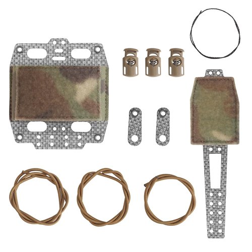 Multifunction Tactical Helmet Battery Pouch,PVS-31 NVG Battery Box Storage Pouch Elastic Adjustment Balance Weight Bag Counterweight Pack Compatible with Most Helmets (CAMO)