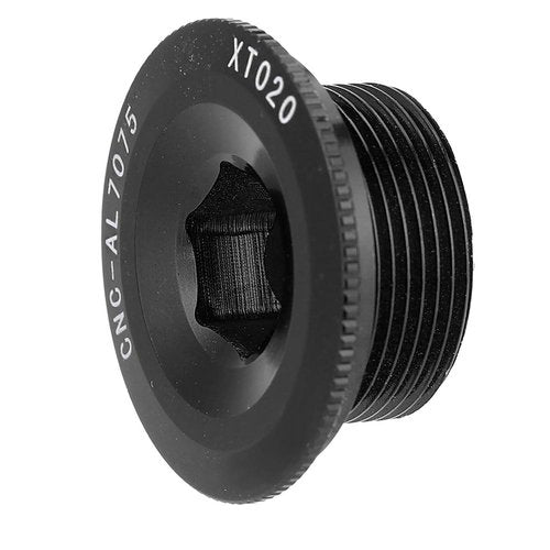 Ymiko 105 Crank end and Spare Parts Bolt dust Covers Gold crankset m20 Bolts hollowtech 2 Fixing Tension ii preload m582 arm Cycling Screw (Black)