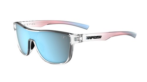 Tifosi Optics Sizzle Sunglasses (Avant Clear - Smoke Bright Blue Mirror Lens)