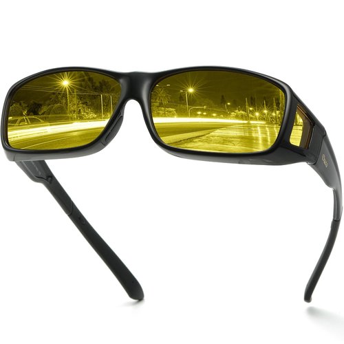 DUCO Wraparound Fitover Glasses 8953 Polarized Wear Over Night Vision Sunglasses for Men Women 8953Y-2