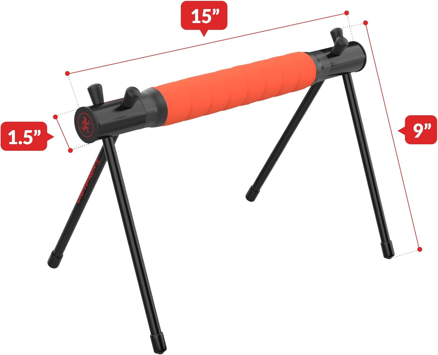 Rubberbanditz Parallette, Parallel Bars & Dip Station | At Home Gym Workout Equipment, L-Sit Bars & Calisthenics Equipment for Home. Perfect for Push Ups, Dips, Handstands & Gymnastics.