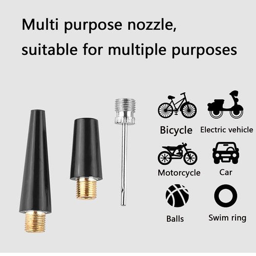 Bike Tire Pump Bike Mini Pump for Road, Mountain and BMX Bikes, High Pressure 100 PSI, Includes Mount Kit