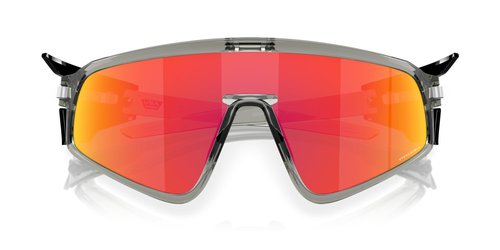Oakley OO9404 Latch Panel Rectangular Sunglasses, Grey Ink/Prizm Ruby, 35 mm