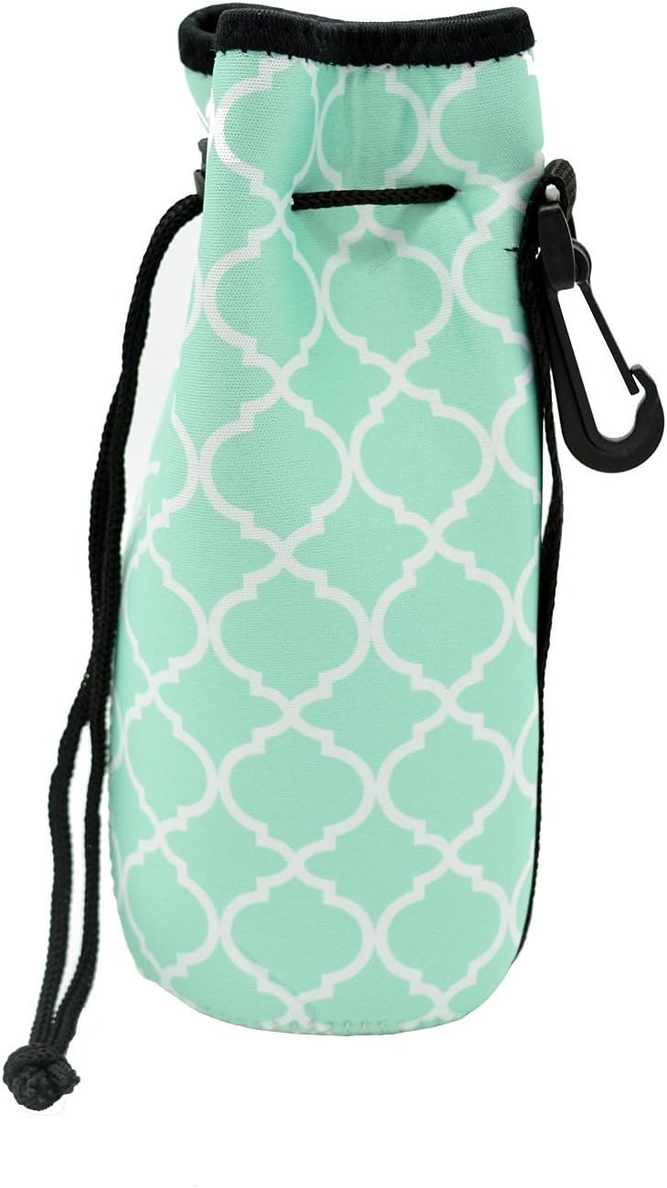 Water Bottle Sleeve, Carrier Cover Neoprene Water Bottle Drawstring Insulator Cooler Sleeve Bag