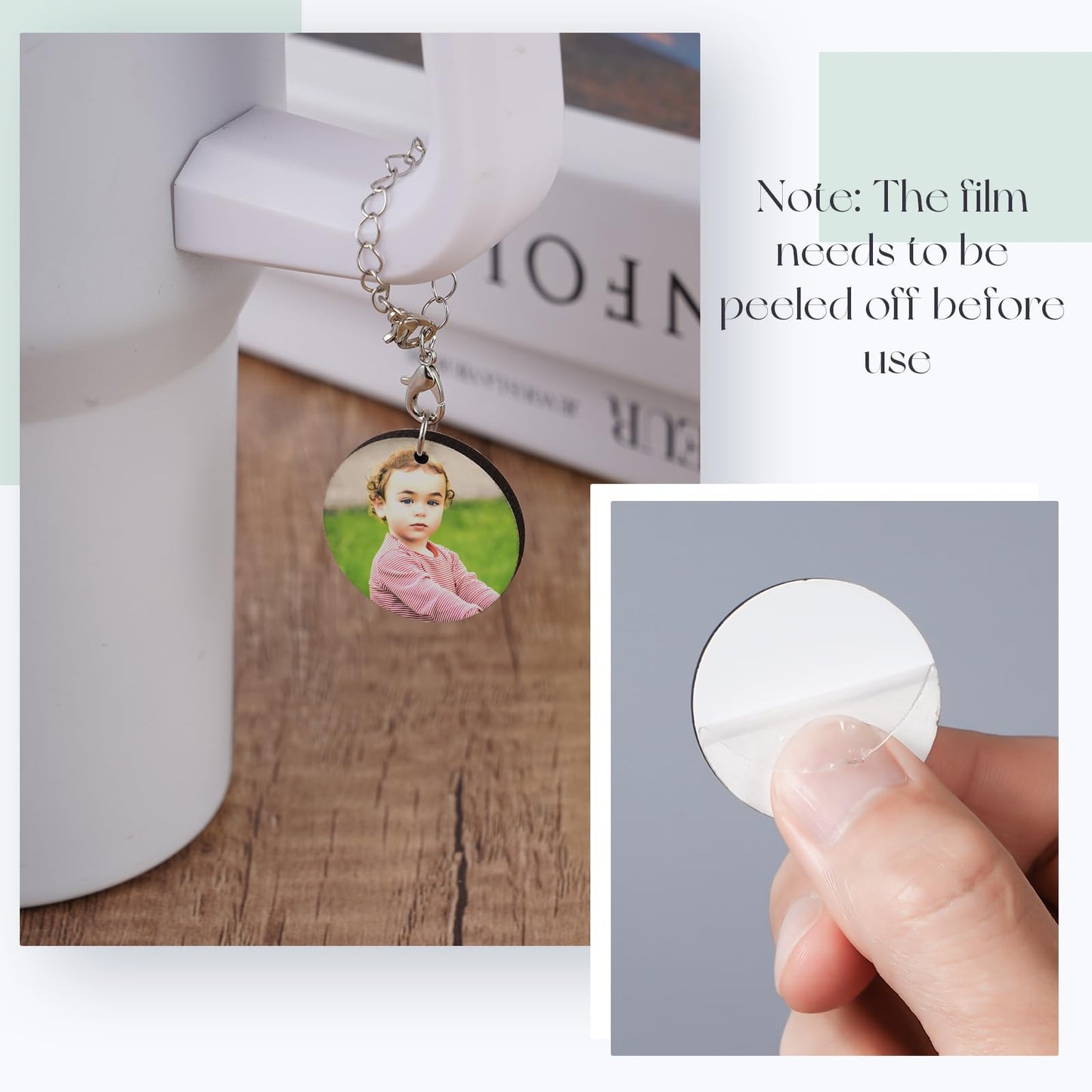 for FACULX 20 Sets Sublimation Letter Charms Accessories for Cup Sublimation Blanks Bulk Personalized Name ID Cup Charm for Tumbler with Chains Jump for RING DIY Crafts