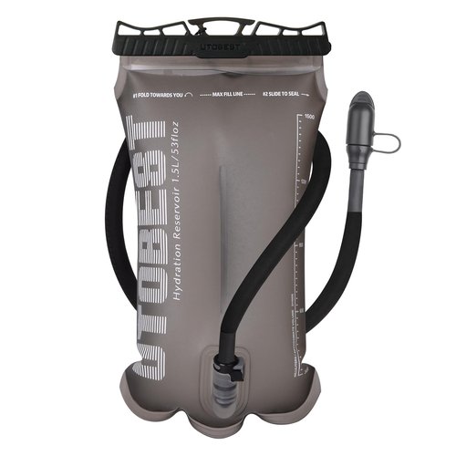 UTOBEST Hydration Bladder 1.5 L 2L 3L,TPU Water Bladder,Water Bladder for Hiking Backpack,BPA Free,Wide Opening,Leak-Proof,Water Reservoir for Hiking Cycling Camping Running