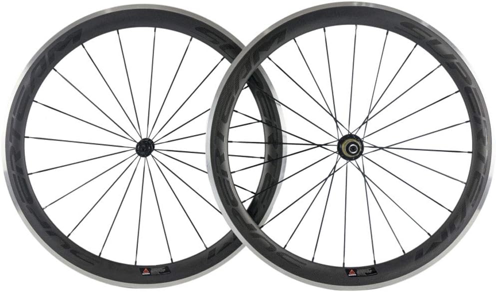 Superteam 50mm Depth Clincher Rim with Alloy Brake Surface Matte Finish Road Wheelset