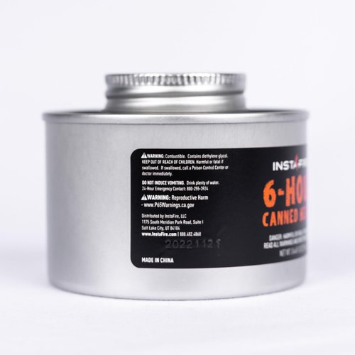 InstaFire 6-Hour Canned Heat (24 Cans), Canned Heat for Cooking, Canned Heat for Food, Heat for Camping, Heat for Camp Stove, Indoor Heat, Nontoxic Heat, Emergency Heat, Heat for Emergency