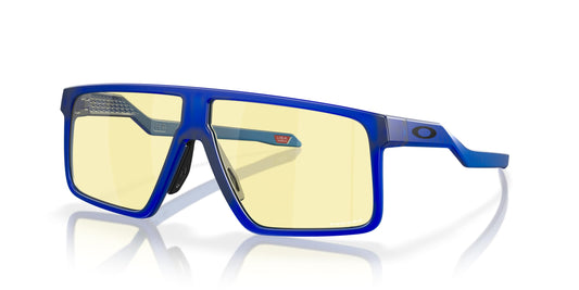 Oakley Men's OO9285 Helux Rectangular Sunglasses, Matte Crystal Blue/Prizm Gaming, 61 mm