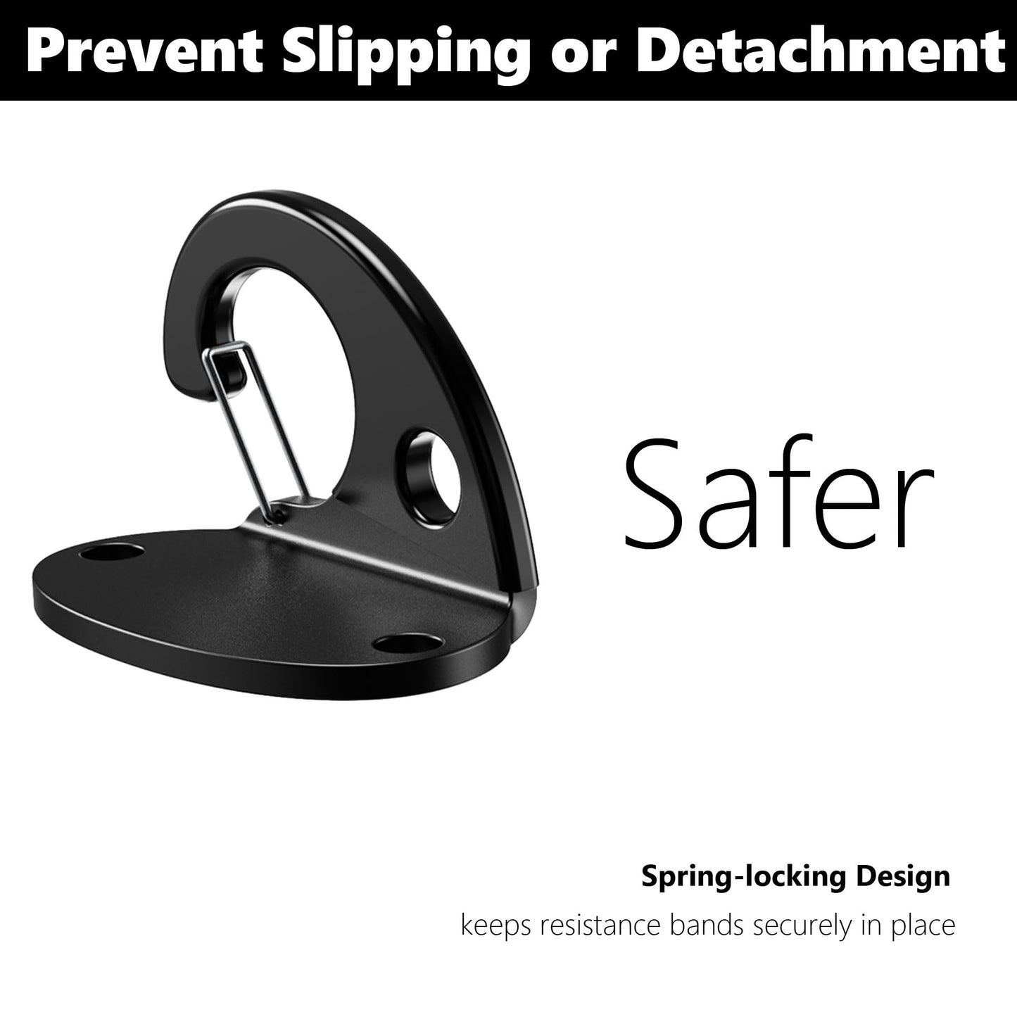 FITKIT 3-Pack Resistance Band Wall Anchor Set, No Weld Wall Mount for Exercise Bands & Suspension Straps – Compact Strength Training Kit for Home Gym Workouts & Physical Therapy