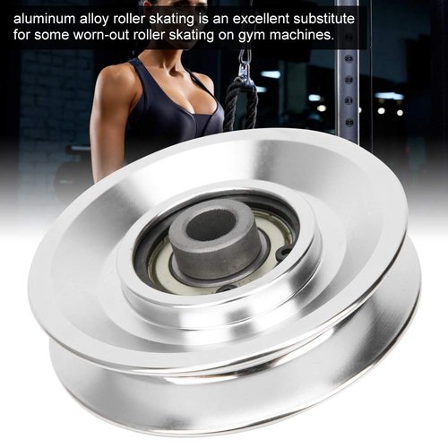 Yctze Aluminium Alloy Pulley, 3 Bearing 75mm, Fitness Exercise Hardware for Cable Machine Gym, Weight Training Equipment Accessories for Home Garage (Diameter 80mm)