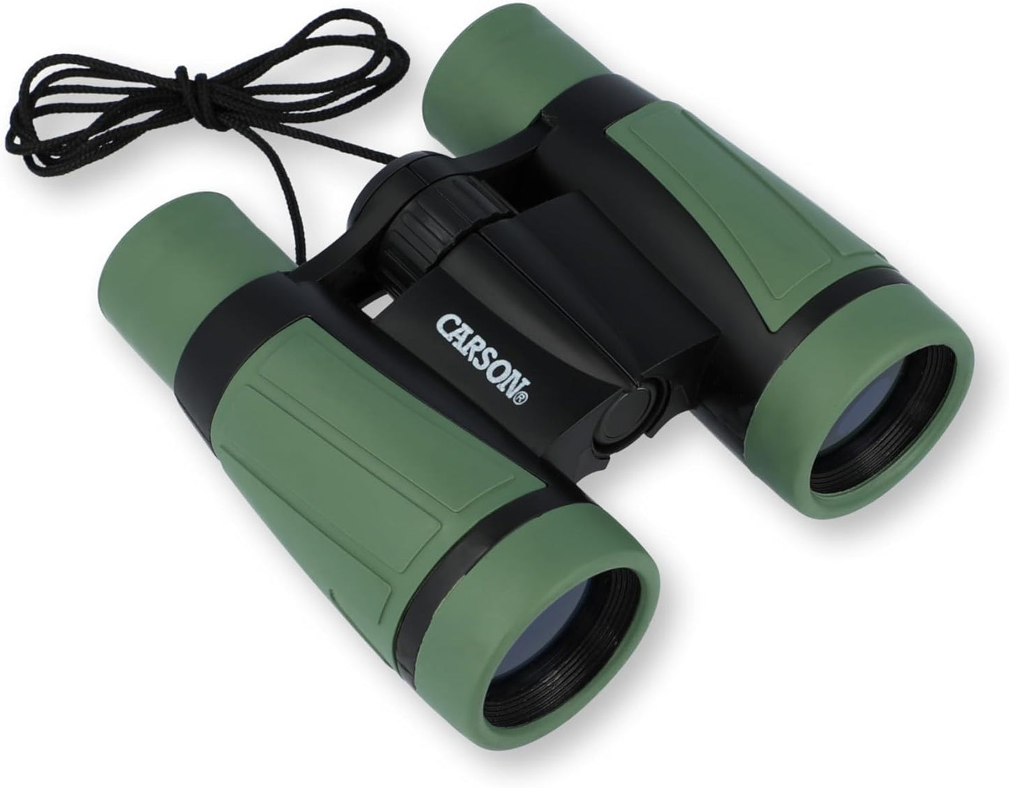 Carson AdventurePak Containing 30mm Kids Field Binoculars, Lensatic Compass, Flashlight and Signal Whistle with a Built-in Thermometer (HU-401), Multicolor