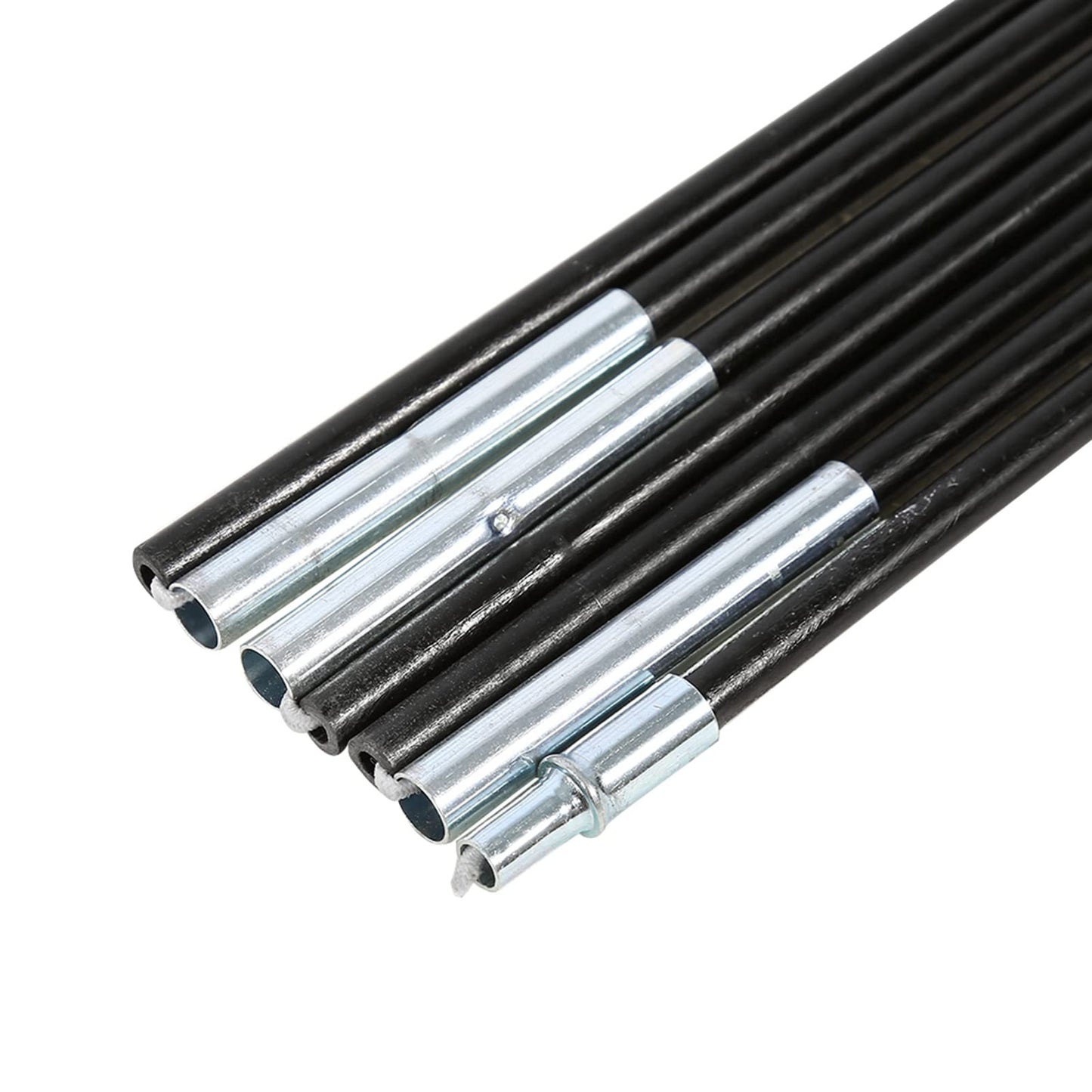 Glomora 2 Pcs Fiberglass Tent Pole,Outdoor Camping Double Tent Pole Support Frames Kit,Tent Replacement Support Frames for Outdoor Camping Hiking Fishing Backpacking