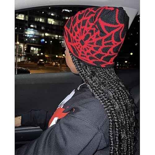Y2K Knitted Beanies Hat Men Women Graphic Vintage Cap Gothic Warm Knitted Hat Streetwear Trend Beanie
