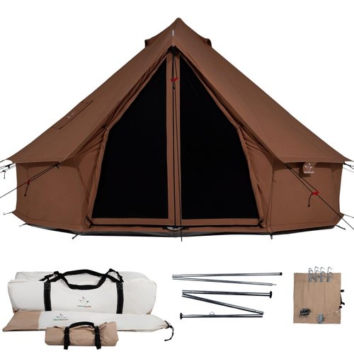 Regatta Bell Tent (Desert Red, 20' (6M), Fire Water Repellent)
