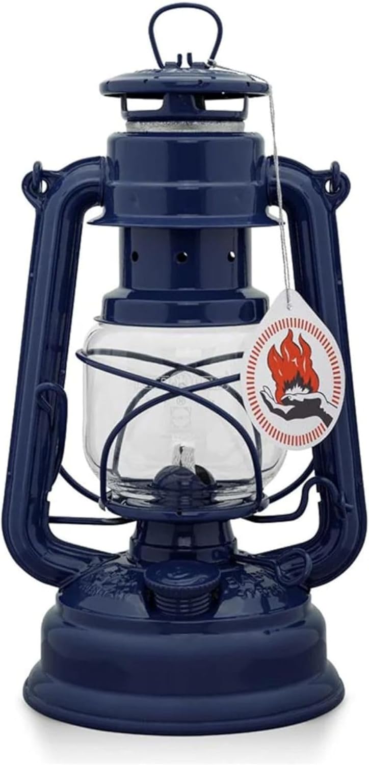 Outdoor Kerosene Fuel Lantern, German Made Weather Resistant Baby Special 276 Galvanized Hurricane Lamp for Camping or Patio, 10 Inches, Bronze