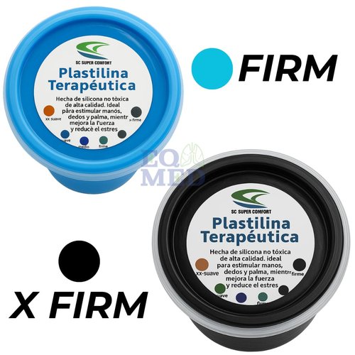 EQMED Therapeutic Hand Exercise Putty Set, 6 Resistance Levels, Non-Toxic Silicone for Hand Therapy, Stress Relief