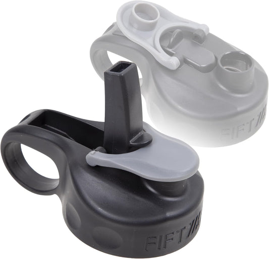FIFTY/FIFTY Wide Mouth Flip or Sip lid is Designed to Fit Any Wide Mouth Bottles