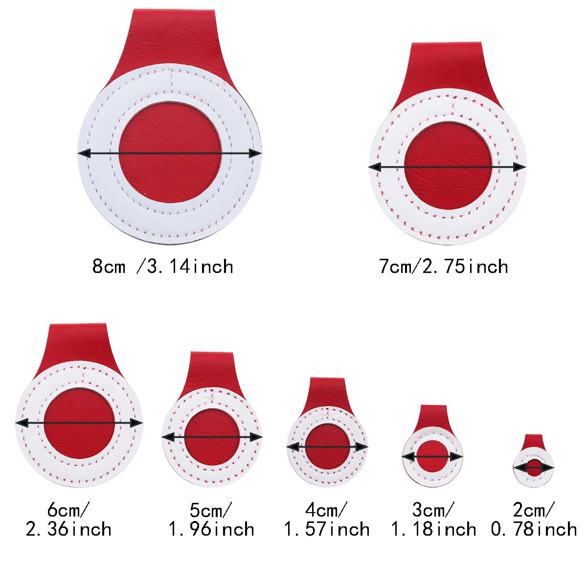 ITROLLE 2-8cm 7pcs/Pack Competitive Game Bulls Target Practice Fabric Pad Airsoft Slingshot Foldable Target Catch Box Set for Adult Shooting Outdoor Hunting Accessories