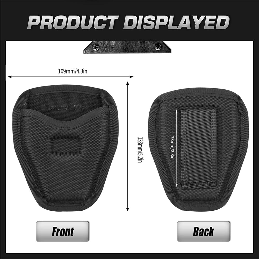 Handcuff Case for Duty Belt, Open Top Handcuff Holder Holster for Duty Belt Police Law Enforcement, Durable Wear-Resistant Nylon Case for Police Security Accessory for Standard Chain&Hinge Handcuff