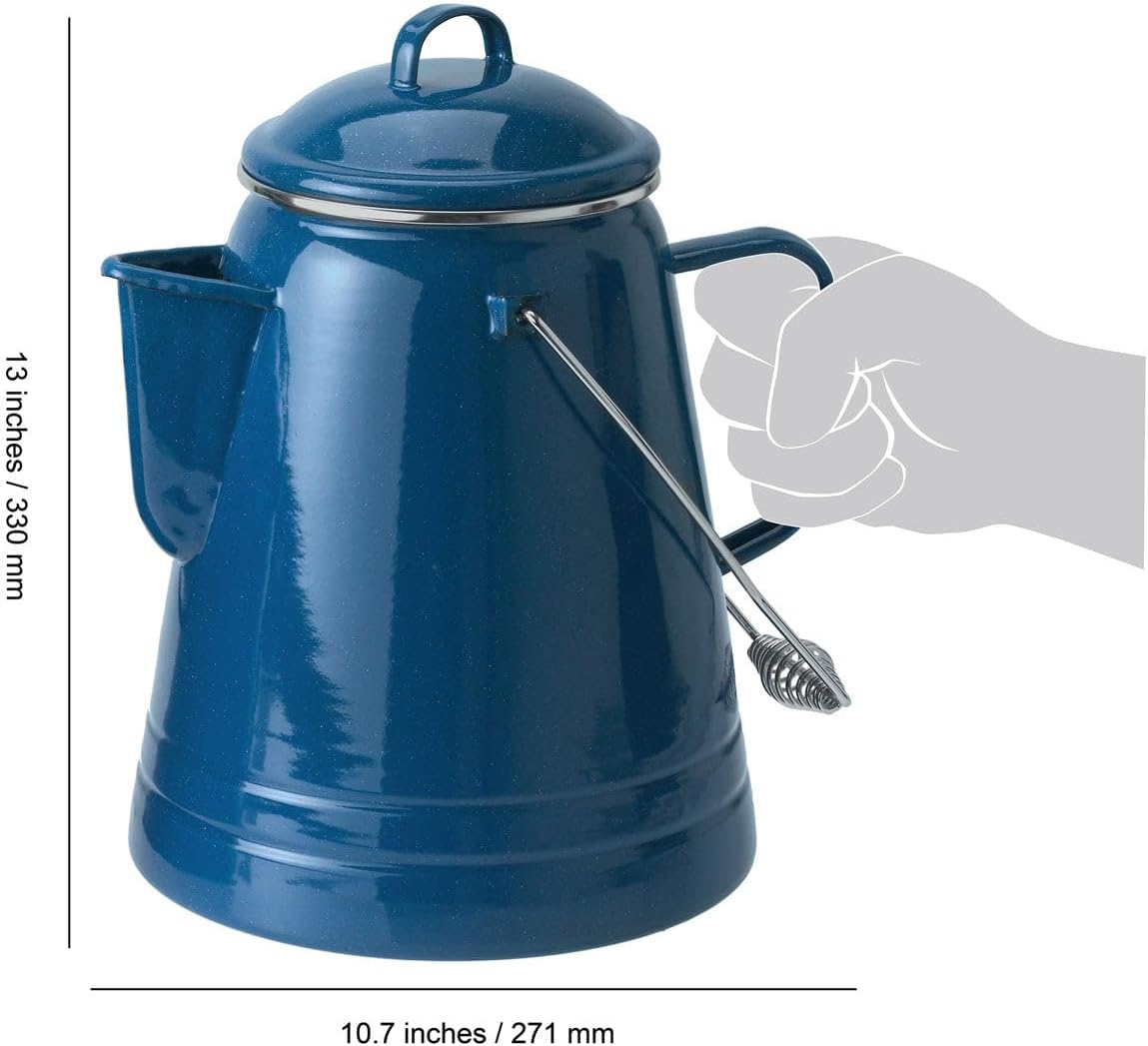 GSI Outdoors 20 Cup Coffee Boiler Design to be Sturdy for The Campsite, RV or Farmhouse Kitchen