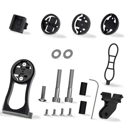 Out Front Bike Combo Mount - Bike Mount for Wahoo Elemnt,Wahoo Elemnt Bolt,Garmin Edge Bryton Rider Stages Dash Hammerhead Karoo,Cateye Cycling Computer, for Gopro and Bike Light