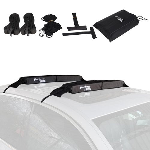 YOUNZJ Roof Rack Pads Car Soft Roof Rack Pads Luggage Carrier System for Kayak Surfboard Snowboard SUP Canoe (use Without Cross bar)