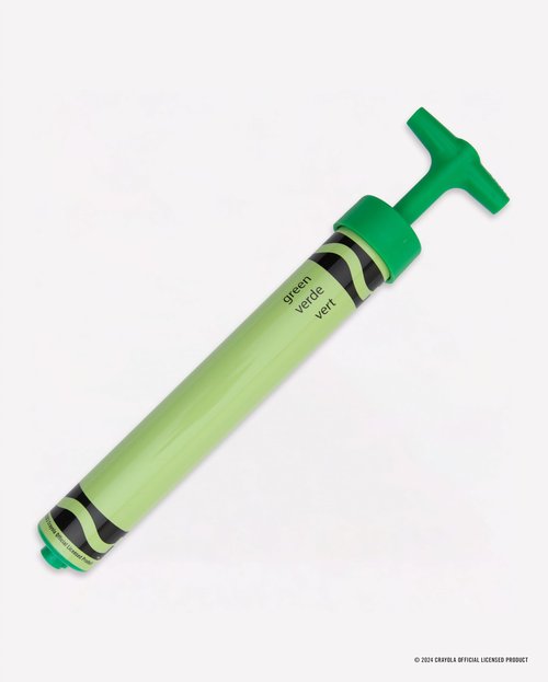 Spalding X Crayola 12" Single Action Green Pump