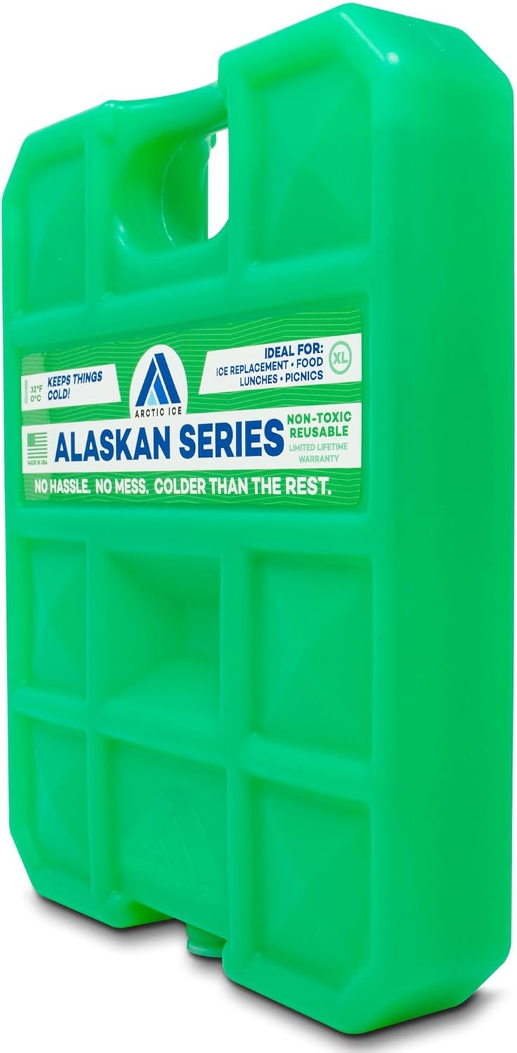 Arctic Ice Alaskan Series Reusable Ice Pack - Long-Lasting, Freezes at 32°F for Food & Drinks