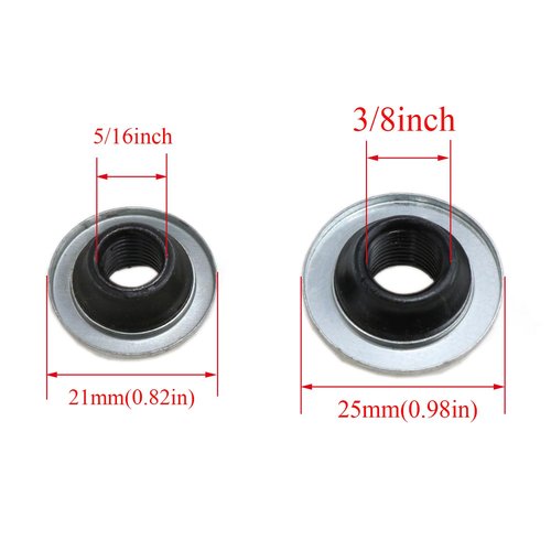 Meuey Lyot Bike hub nut Bike axle nut hub nut Bike Nuts 8mm Front axle Nuts 9.5mm Rear axle Nuts -4PCS