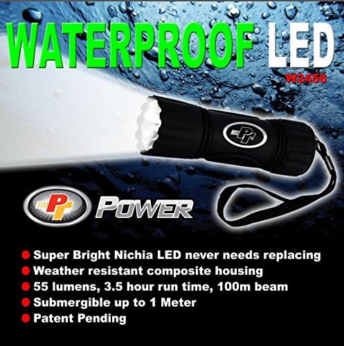 Performance Tool W2456 Storm 65lm Black Composite Flashligth (Sold as 1 Flashlight)
