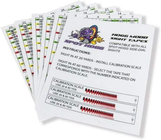 Spot Hogg Archery - Hogg Mobb Sight Tape/Yardage Tape