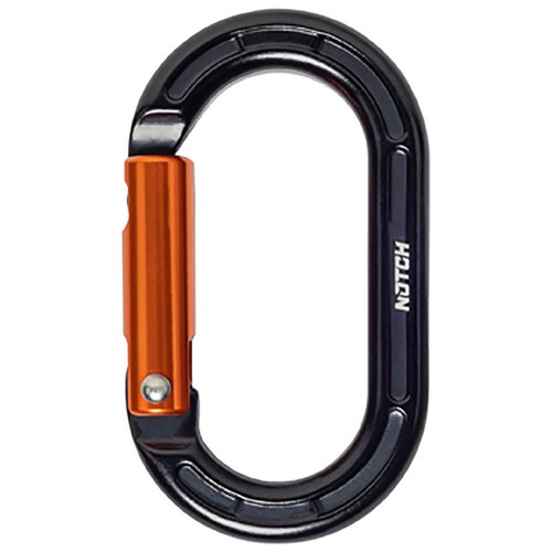 Notch Micro Carabiner Standard Lock Gate - Versatile Tool for Arborists & SRS Climbing, Gate Opening: 0.5”, Height: 2.3”, Tensile Strength: 900 lbs. Weight: 0.49 oz (99380)