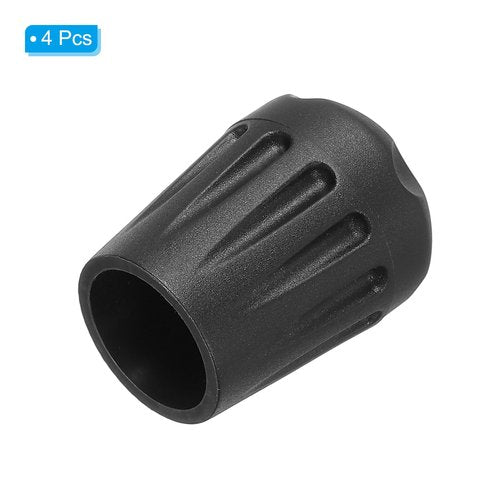 PATIKIL 0.62 Inch Chair Feet Replacement, 4 Pack Non-Slip Plastic Outdoor Camping Chair Leg Tips Cap Folding Chair Legs Floor Protectors Fit for 0.62" Chair Feet, Black