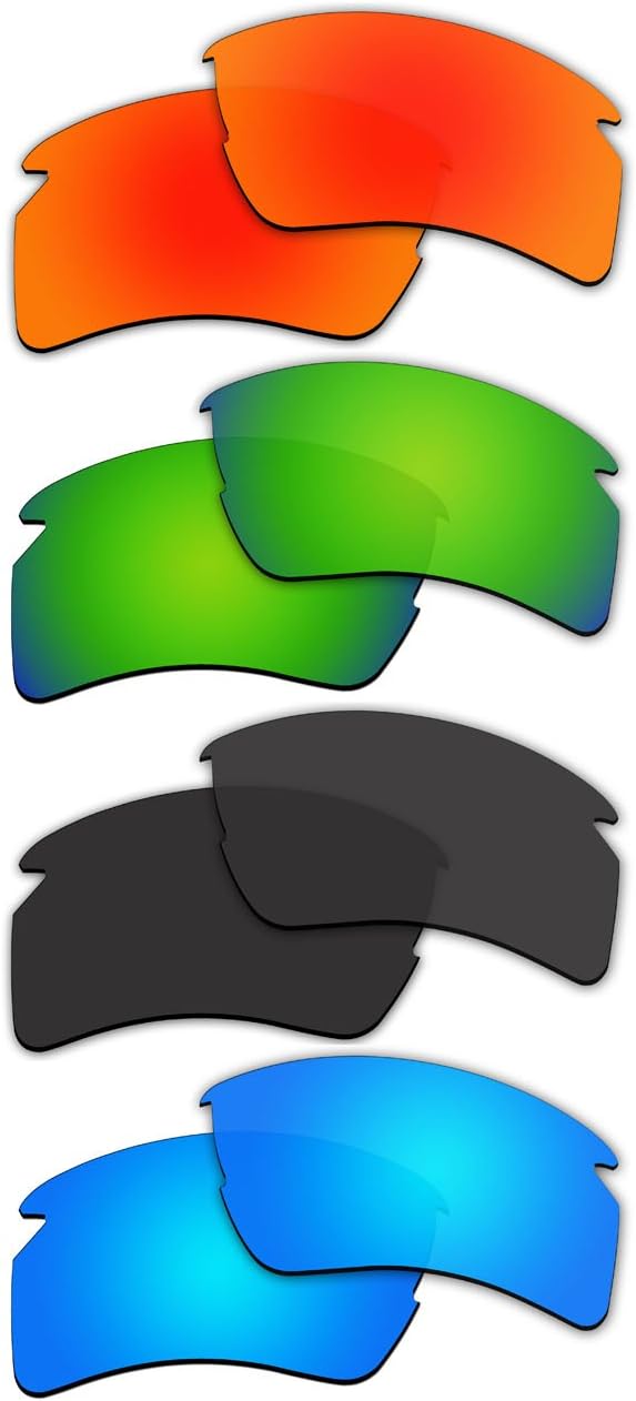 4 Pair Replacement Polarized Lenses for Oakley Flak 2.0 XL Sunglasses Pack P1